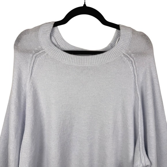 Vince Camuto Sweater Top Womens XL‎ Frozen Blue Knit Pullover Oversized NWT NEW - Picture 6 of 12